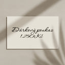 Dárková karta 1 250 Kč